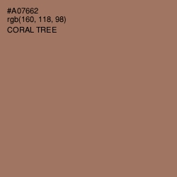 #A07662 - Coral Tree Color Image